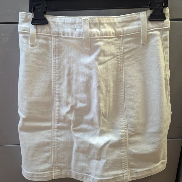 J. Crew White Button Front Skirt - Picture 3 of 3